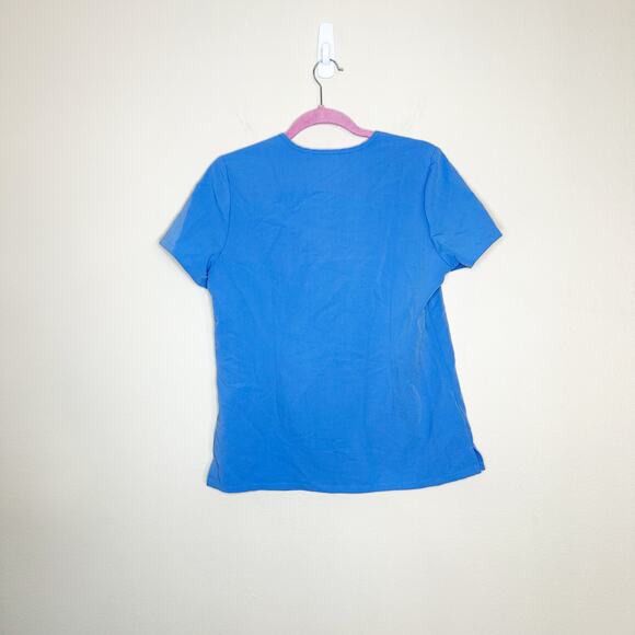 Figs Casma Three-Pocket Scrub Top™ Womens Size Small Cosmic Blue Nurse Medical - Picture 2 of 6